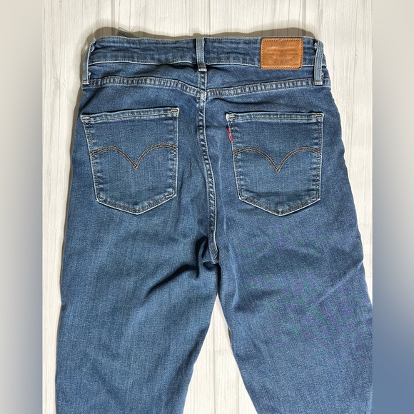 Levi's 721 High Rise Skinny Jeans Pre-owned Medium Wash 27x34 - Picture 8 of 10